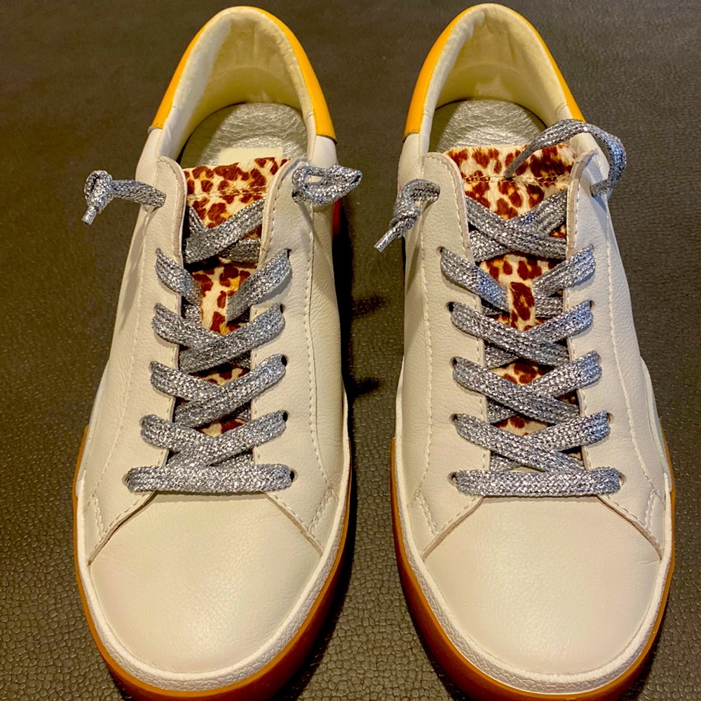 Dolce Vita Size 8.5 white colorful sneakers